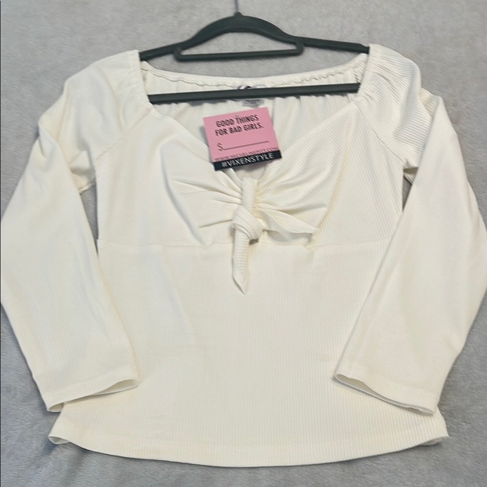 Vixen Tie Me Up White NWT